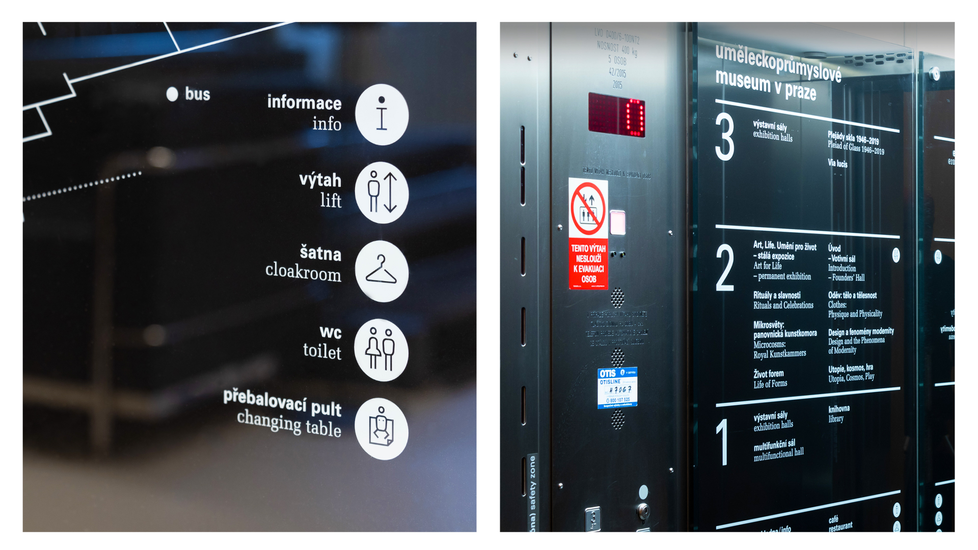 Orientační systém UPM